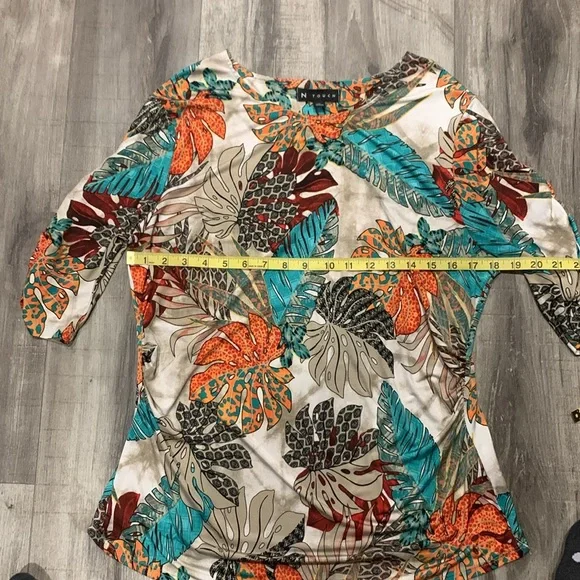 N Touch Medium Tropical Paradise Collection Blouse - Picture 3 of 7